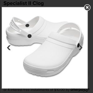 Crocs Specialist Non-Vent Clog White sz.M7W9